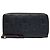 Louis Vuitton Blue Monogram Empreinte Zippy Long Wallet Blau Marineblau