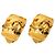 Chanel Gold CC vergoldete Clip-On Ohrringe Golden