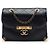 Chanel Black Quilted Lambskin Around The Corner Flap Nero