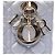 Dior Gray Medium Pearlescent Lambskin Cannage Lady Dior Marrone - vista 5