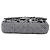Chanel Black Medium Classic Canvas Sequin Stripes Double Flap Nero - vista 3