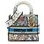 Dior White Medium Embroidered Canvas D Constellation Lady D Lite Bianco