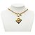 Collana con pendente Chanel Gold CC placcata oro a forma di diamante D'oro - vista 6