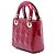Dior Red Mini Patent Cannage Lady Dior Rosso Bordò - vista 2