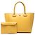 Borsa Leo Tote in pelle gialla LOEWE Giallo - vista 7