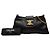 Céline Borsa a tracolla Celine Triomphe Wiltern in pelle di vitello nera Nero - vista 7