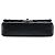 Chanel Black Medium Classic Chevron Calfskin Pleated Double Flap Nero - vista 3