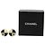 Chanel Black CC Emaille Karomuster Kunstperlen Runde Clip-On Ohrringe Schwarz - Ansicht 4