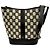 Céline Borsa secchiello Celine Small Triomphe in tela ricamata marrone Beige