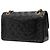Chanel Black Small Classic Lambskin Double Flap Nero - vista 2