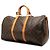 Louis Vuitton Brown Monogram Keepall Bandouliere 50 Marrone - vista 2