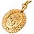 Cinturón de cadena Chanel Gold CC con medallón chapado en oro Dorado - vista 2