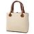 Mini Tote Anagram LOEWE de lona marrón Castaño Beige - vista 2