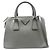 Borsa a mano Prada Saffiano Luxe in pelle grigia Marrone