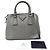 Borsa a mano Prada Saffiano Luxe in pelle grigia Marrone - vista 15