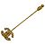 Spilla Broche Chanel Vintage Coco Mark con Strass D'oro
