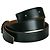 Hermès Hermes Evelyne Oval Buckle Wendelgürtel aus Leder Braun Schwarz - Ansicht 2