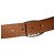 Hermès Hermes Evelyne Oval Buckle Wendelgürtel aus Leder Braun Schwarz - Ansicht 6