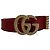 Gucci GG Marmont Ledergürtel mit Double G Schnalle Rot