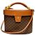 Céline Celine Leather Macadam Vanity Bag Braun