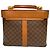 Céline Celine Leather Macadam Vanity Bag Braun - Ansicht 2