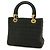 Christian Dior Lady Cannage Medium Handtasche Tote Bag Schwarz - Ansicht 3