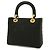 Borsa Christian Dior Lady Cannage Medium Nero - vista 3