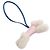 Charm Buddy Hermès in agneau milo rosa bianco blu - vista 2