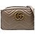 Gucci GG Marmont Small gesteppte Leder-Schultertasche mit Kette Beige