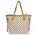 Borsa a tracolla Louis Vuitton Damier Azur Neverfull MM Bianco - vista 2