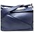 Borsa Puzzle Loewe in pelle blu navy