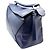 Borsa Puzzle Loewe in pelle blu navy - vista 3
