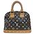 Borsa Louis Vuitton Alma PM Monogram Multicolor Noir Nero Multicolore - vista 2