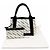 Borsa a mano Balenciaga Cabas S in tela Navy Nero Crudo - vista 15