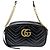 Borsa a tracolla Gucci GG Marmont Small in pelle matelassé nera con catena Nero - vista 2