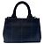 Borsa Prada in tela Canapa Nero Bianco
