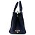 Borsa Prada in tela Canapa Nero Bianco - vista 3
