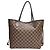 Borsa a tracolla Louis Vuitton Damier Neverfull MM Marrone Damier ebene - vista 2