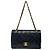 Borsa a tracolla Chanel Double Flap in pelle d'agnello nera con catena Nero - vista 3