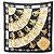 Hermès Foulard di seta Hermes Carre 90 Cliquetis Nero Bianco Giallo