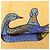 Hermès Foulard Hermes Carre 90 La Mare aux Canards Blu Arancione - vista 6