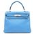Hermès Borsa Hermes Kelly 28 in blu