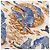 Hermès Hermes Carre Geant 140 TENDRESSE FELINE Schal Mehrfarben Beige Orange - Ansicht 2