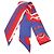 Hermès Hermes Twilly Brides de Gala Silk Scarf Red Blue