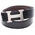 Hermès Hermes Constance H-Belt Reversible Leather Belt Brown Black