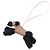 Charm Hermès Buddy in pelle d'agnello nero rosa marrone