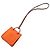 Hermès Accessorio Charm per Borsa Orange Feu Gold Marrone Arancione