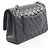 Borsa a tracolla Chanel Matelassé Double Flap Nero - vista 2