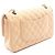 Borsa a tracolla Chanel Matelassé Double Flap Beige - vista 2
