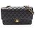 Timeless Borsa a tracolla Chanel Matelassé Double Flap Nero